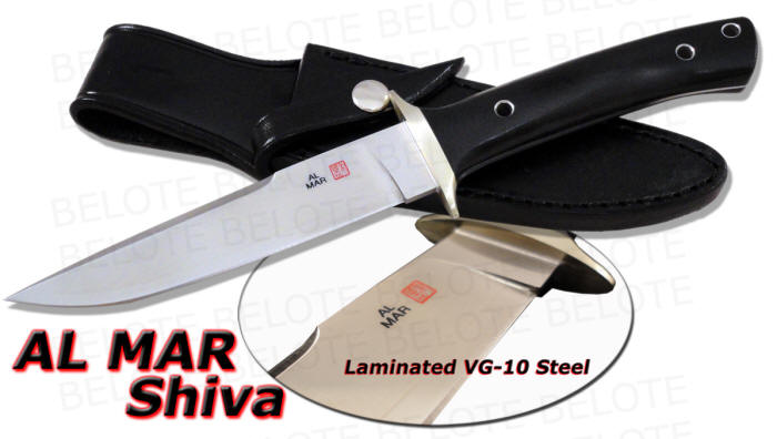 Al Mar Shiva Laminated VG 10 Micarta Fixed Blade SV BM  