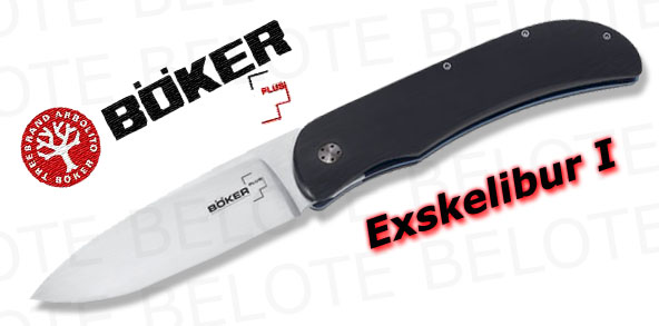 Boker Plus Exskelibur I G 10 Folder Plain Edge 01BO001  