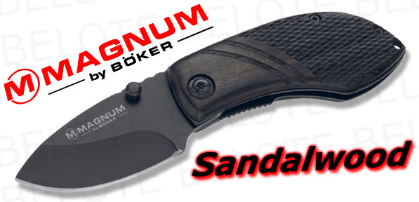 Boker Magnum Sandalwood Folder Plain Edge 01SC150 *NEW*  