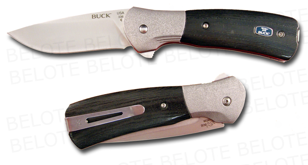 Buck Paradigm Avid Folder Micarta 13C26 Sandvik 336BKS  