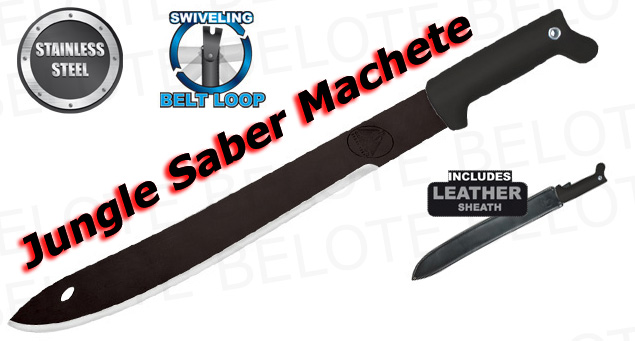 Condor Jungle Saber UltraBlac Machete + Sheath CTK2030B  