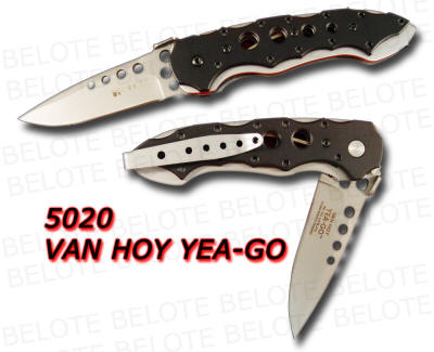 CRKT Van Hoy Yea Go Folder Plain Edge w/ Clip 5020 NEW  