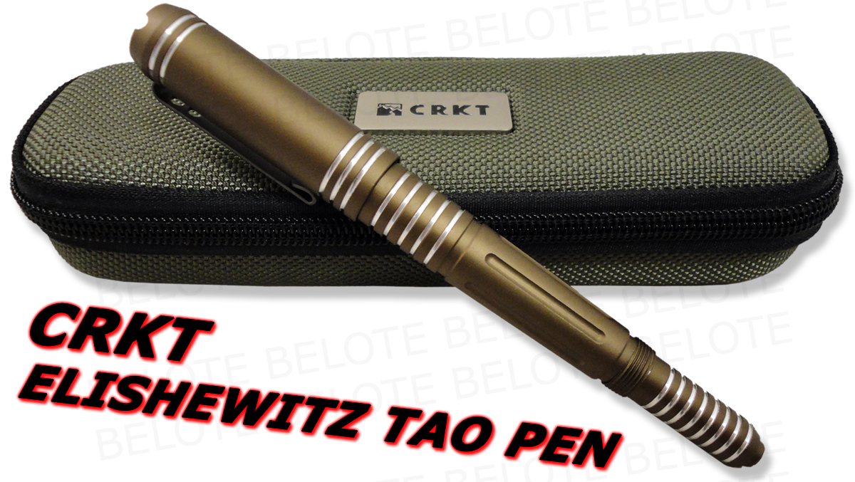 CRKT Elishewitz Tao Tactical Pen Brown Grooves TPENABS | eBay