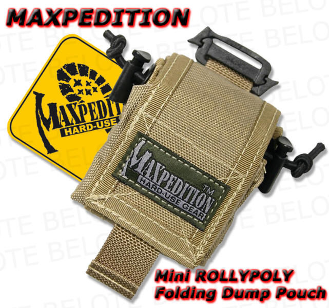 Maxpedition KHAKI Mini ROLLYPOLY Folding Pouch 0207K  