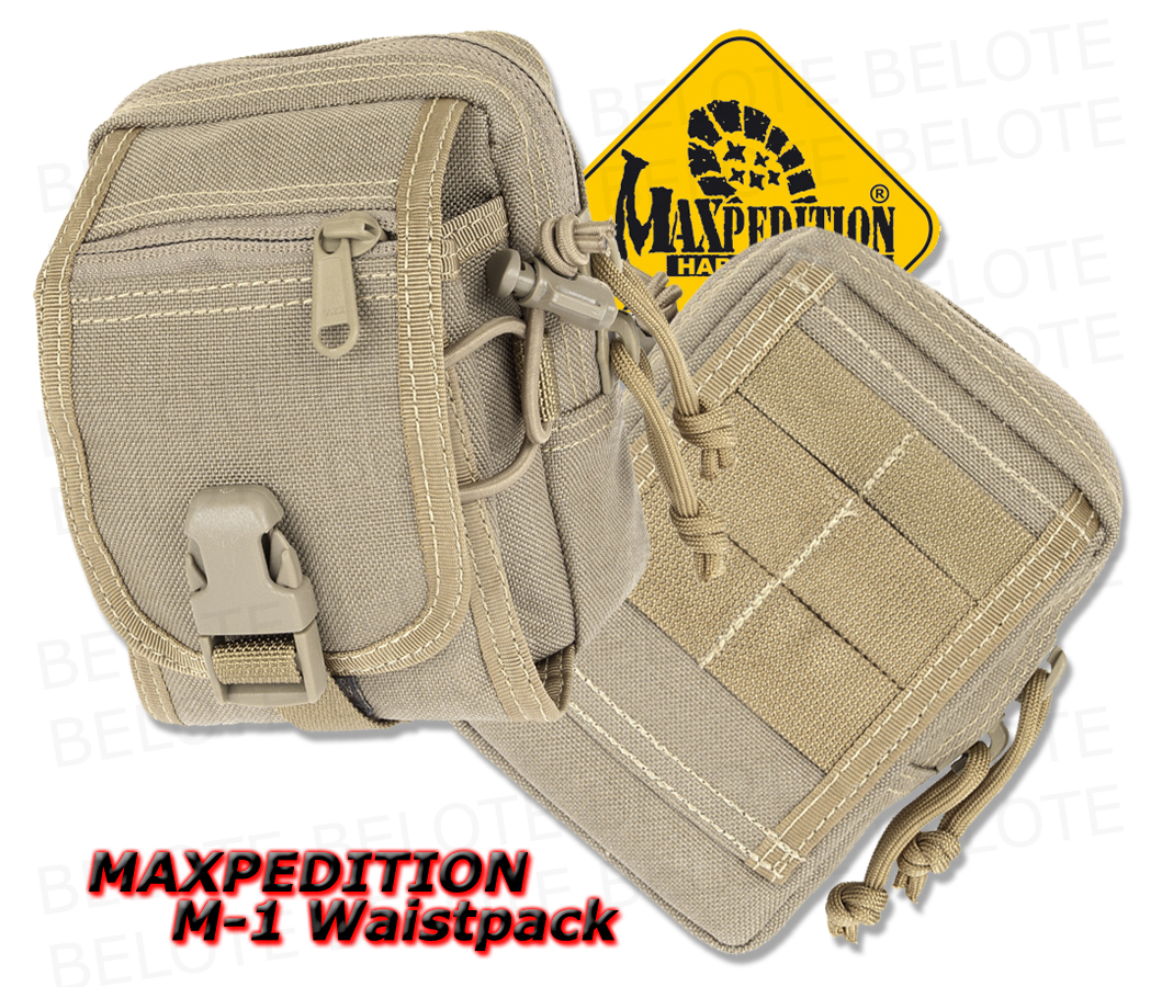 Maxpedition 0307 M 1 Waistpack 5x3x2 KHAKI 0307K *NEW*  