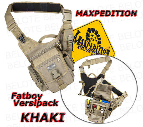 Maxpedition Fatboy Versipack Shoulder Sling KHAKI 0403K  