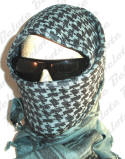 British SAS Shemagh Balaclava Khuffiah Green & Black  