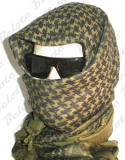 British SAS Shemagh Balaclava Khuffiah Green & Black  