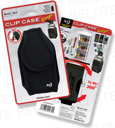 Nite Ize Clip Case Cargo MEDIUM Black CCCM 03 01 *NEW*  