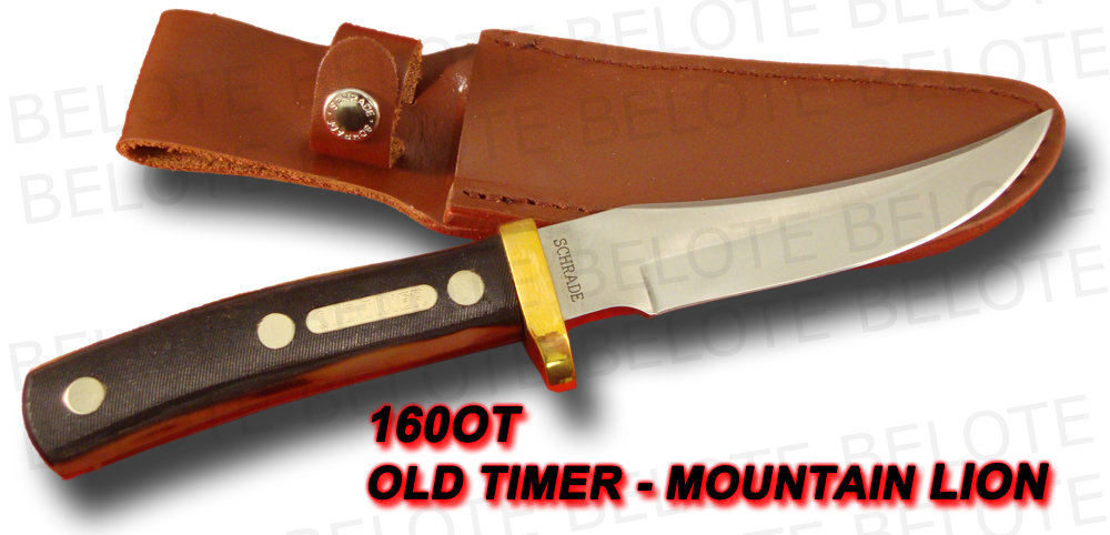 Schrade Old Timer Mountain Lion Delrin w/ Sheath 160OT  