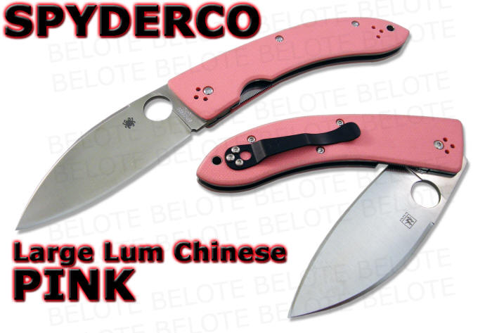   released is C143 Large Bob Lum Chinese Folder with a pink G 10 handle