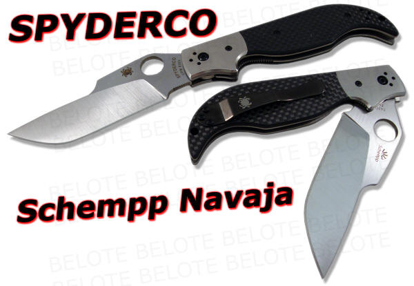 Spyderco Schempp Navaja Carbon Fiber Carraca C147CFP  