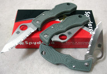 Spyderco Ladybug Forest Green Handle Serrated LFGS3 New