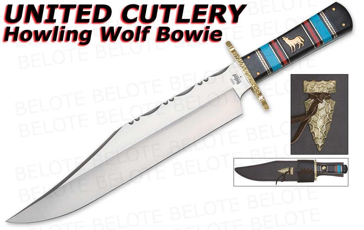 United Frontier Collection Howling Wolf Bowie UC2731  